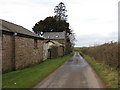 Single track lane heading towards the B4224