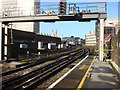 Railway line approaching London Bridge station