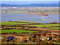 Somerset Levels : Lower Burrow and flooding on West Moor