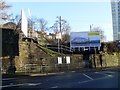 Stairs up to Mount Florida station