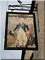 The King William Inn sign, Barn Street, Crewkerne