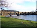 Bridge over River Tay at Dunkeld from the cathedral