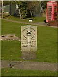 TF3362 : East Kirkby meridian marker by AlastairG