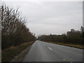 Minor road heading for its junction with the A68