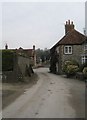 Looking from the parish church down to The Partridge Inn