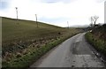 Farm road leading away from Easter Housebyres