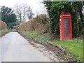 Telephone box, Moor Crichel