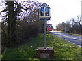 TM4287 : Weston Village Sign by Geographer