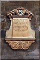 St Bartholomew the Great, West Smithfield, London EC1 - Wall monument