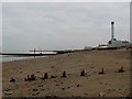 Beach near Shoreham Power Station