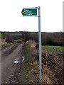 Footpath sign to Woolley Edge Lane & Haigh Hill