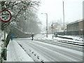 Station Road Darton B6131 looking to the railway bridge