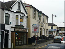 ST1586 : Butcher's shop and Irish pub, Caerphilly by Jonathan Billinger