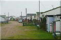 Beach chalets at Hill Head