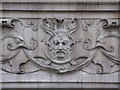 TQ3181 : Face in the frieze on the building on the corner of Serle Street and Carey Street, WC2 (3) by Mike Quinn