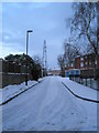 Looking westwards along Halstead Road