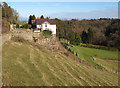 Hillside with house