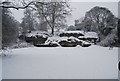 TQ5739 : Mount Edgcumbe Rocks covered in snow by N Chadwick