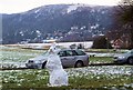 Snow rabbit on Poolbrook Common