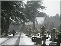 Bournemouth, Wimborne Road Cemetery snowscene