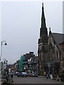 Trinity Church and Derby Street, Leek.