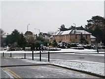 SZ0991 : Bournemouth: St. Swithun’s Roundabout and House by Chris Downer