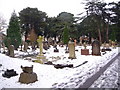 Bournemouth: northern side of Wimborne Road Cemetery