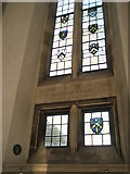 SU9850 : Stained glass windows on the north wall of Guildford Cathedral (2) by Basher Eyre