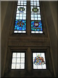SU9850 : Stained glass windows on the north wall of Guildford Cathedral (3) by Basher Eyre