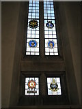 SU9850 : Stained glass windows on the north wall of Guildford Cathedral (4) by Basher Eyre
