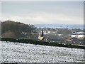 Distant view of Woodhouse Grove Methodist Church