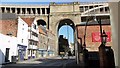 NZ2563 : High Level Bridge over The Close, Newcastle Quayside by Andrew Curtis
