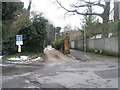 Looking from Flower Walk towards the alley leading to Portsmouth Road