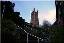 ST4156 : St James the Great, Winscombe at dawn by MJ Reilly