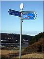 Bicycle route signpost