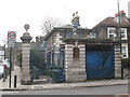 Entrance to former Greenwich Hospital site, Trafalgar Road