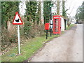 Damerham: postbox № SP6 243 and phone