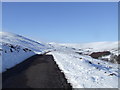 Glen Lethnot road in the snow