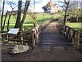 Footbridge in Bearsted Woodland Trust Land