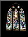 Beautiful stained glass windows on the west wall at St Mary the Virgin, Datchet