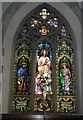 Magnificent stained glass window above the altar at St Mary the Virgin, Datchet