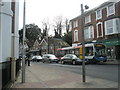 Bus in City Street