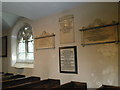 Memorials on the north wall at St John the Baptist, Windsor