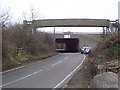 SU4416 : Stoneham Lane - M27 motorway bridge by peter clayton