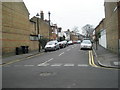 Looking across Alexandra Road and  westwards along Beaumont  Road