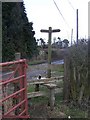 Footpath crosses Dean Farm Road