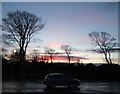 Sunset  over Aldi car-park