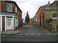 Looking from The Hundred into Linden Road