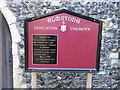 Elmstone church board, unknown dedication