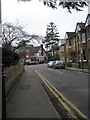 Looking down Alexandra Road towards the junction with Frances Road